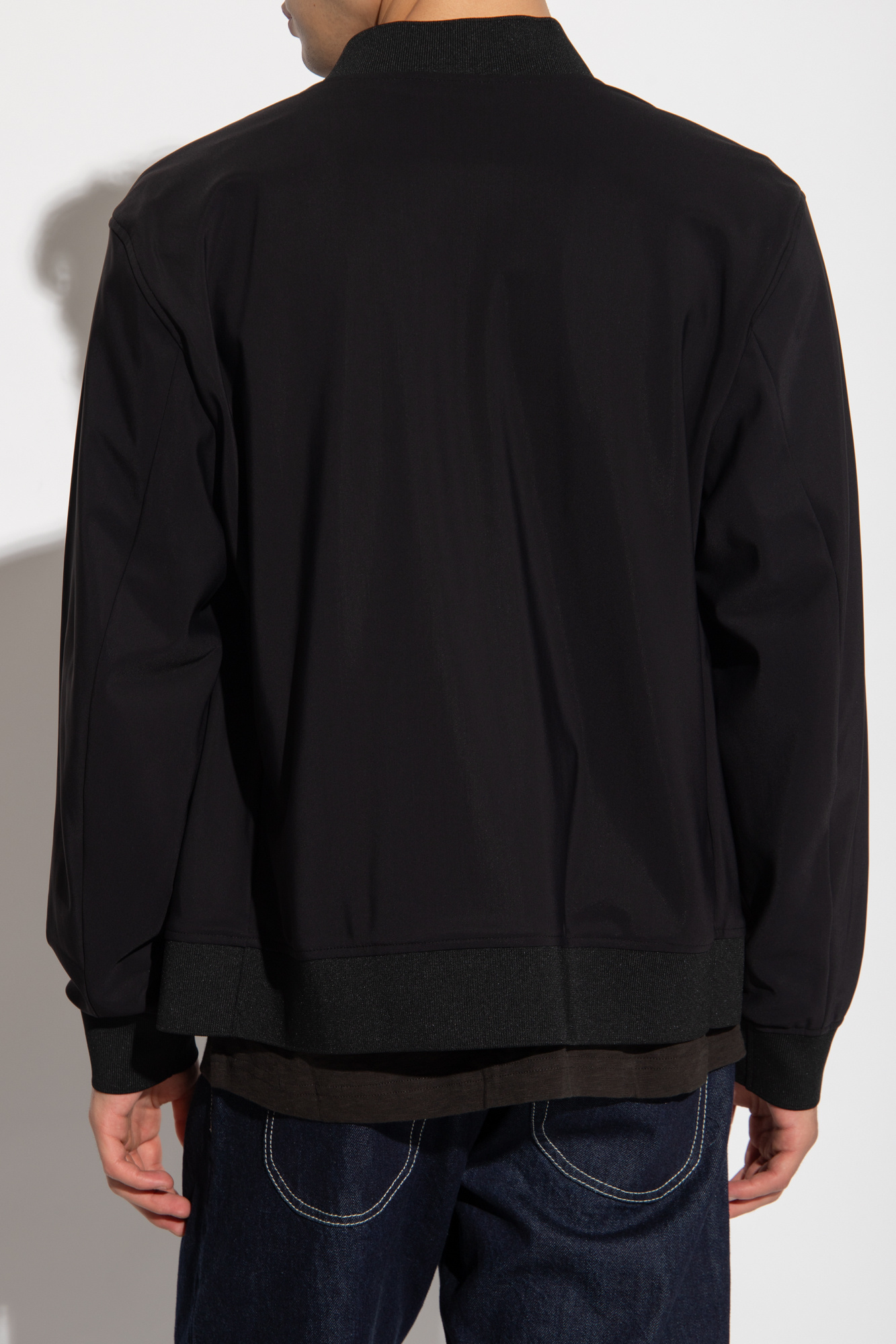 Theory black outlet bomber jacket